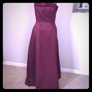 Burgundy Gown Size 12 New without tags